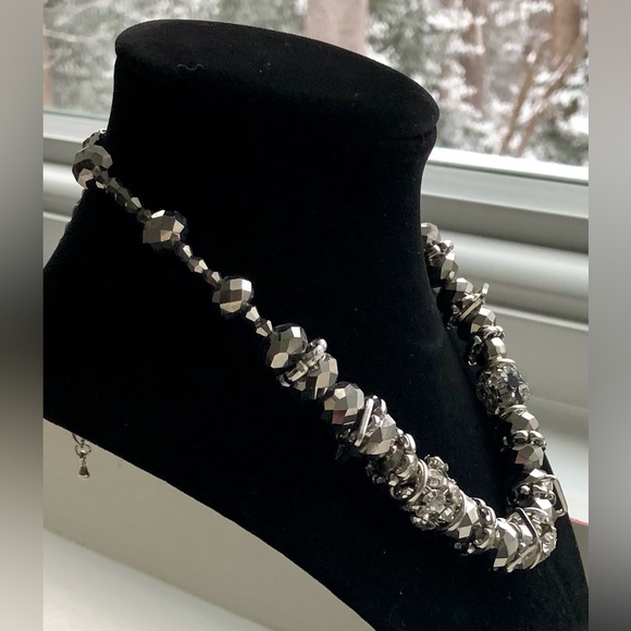 Unique Silver Tone/Bronze Necklace - Picture 6 of 13